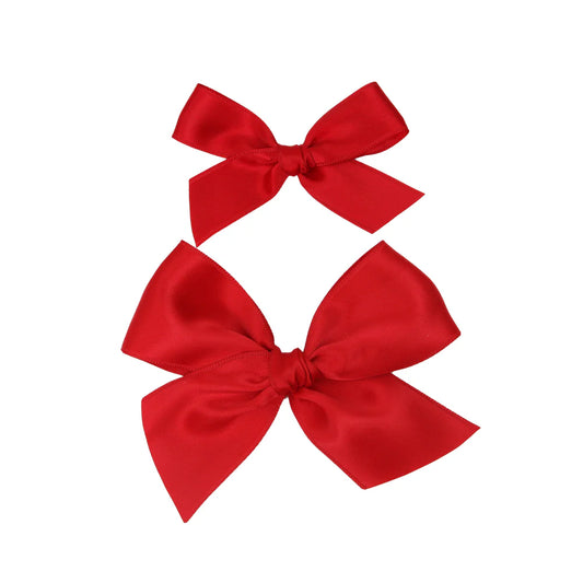 Lou Lou and Company Satin Bow Clip - Large