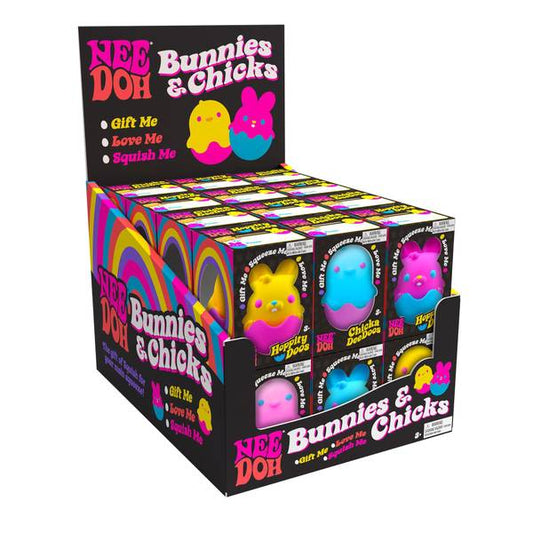 Schylling NeeDoh Chick & Bunny Assortment - Plain Shell
