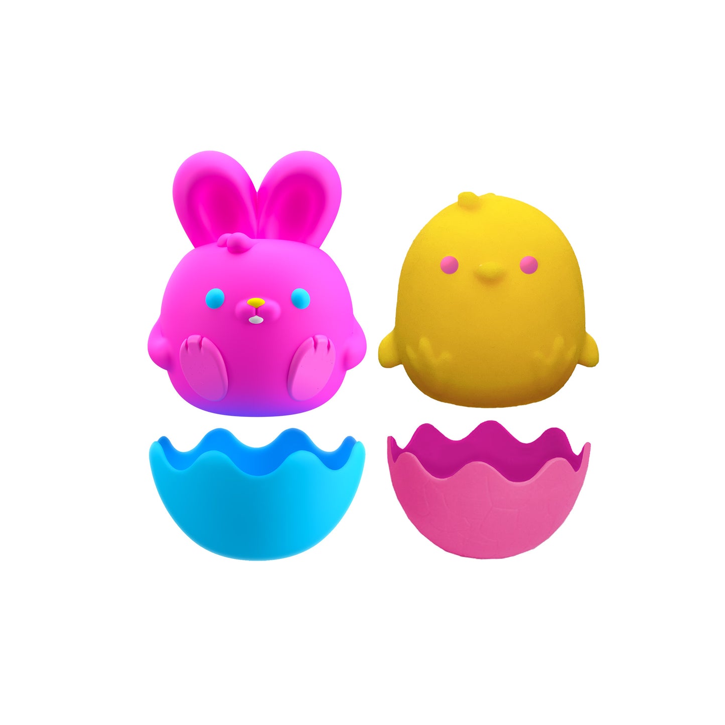 Schylling NeeDoh Chick & Bunny Assortment - Plain Shell