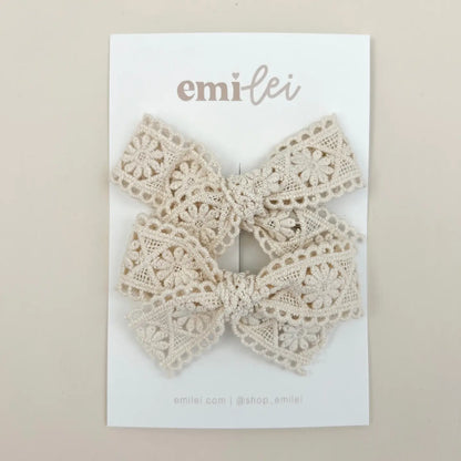 Emi Lei Pigtail Bow Clips