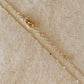 Miel & Gold Curb Chain Necklace Pressed Details 1mm 18k Gold Filled
