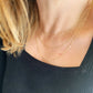 Miel & Gold Curb Chain Necklace Pressed Details 1mm 18k Gold Filled