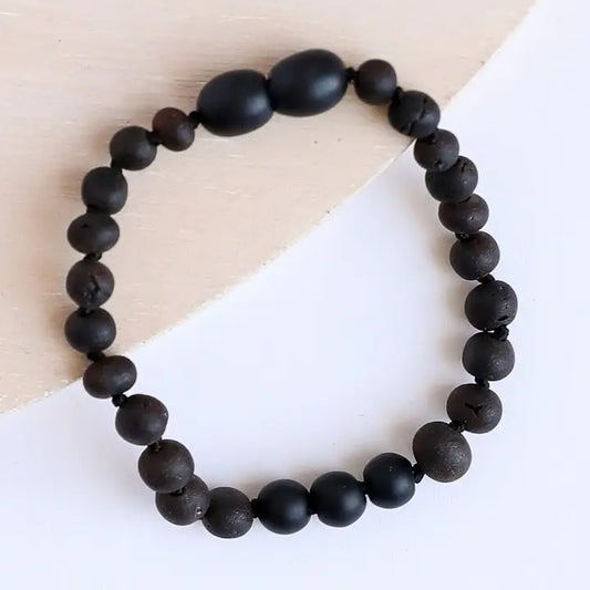 CanyonLeaf Raw Black Baltic Amber + Shungite