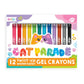 OOLY Cat Parade Twist-Up Watercolor Gel Crayons - Set of 12