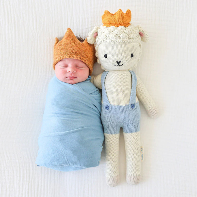Baby sleeps by Cuddle and Kind Sebastian the Lamb