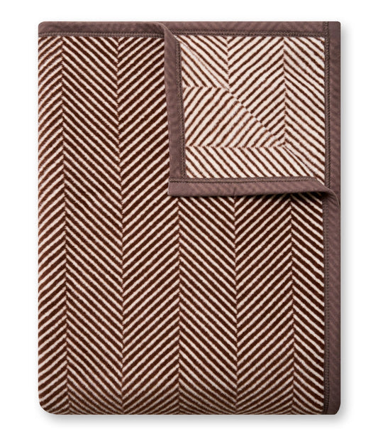 ChappyWrap Harborview Herringbone Chocolate Blanket