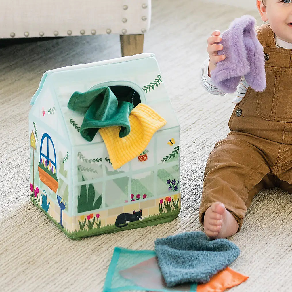 MindWare & Peaceable Kingdom Ss Sensory Peek & Pull Tissue Box