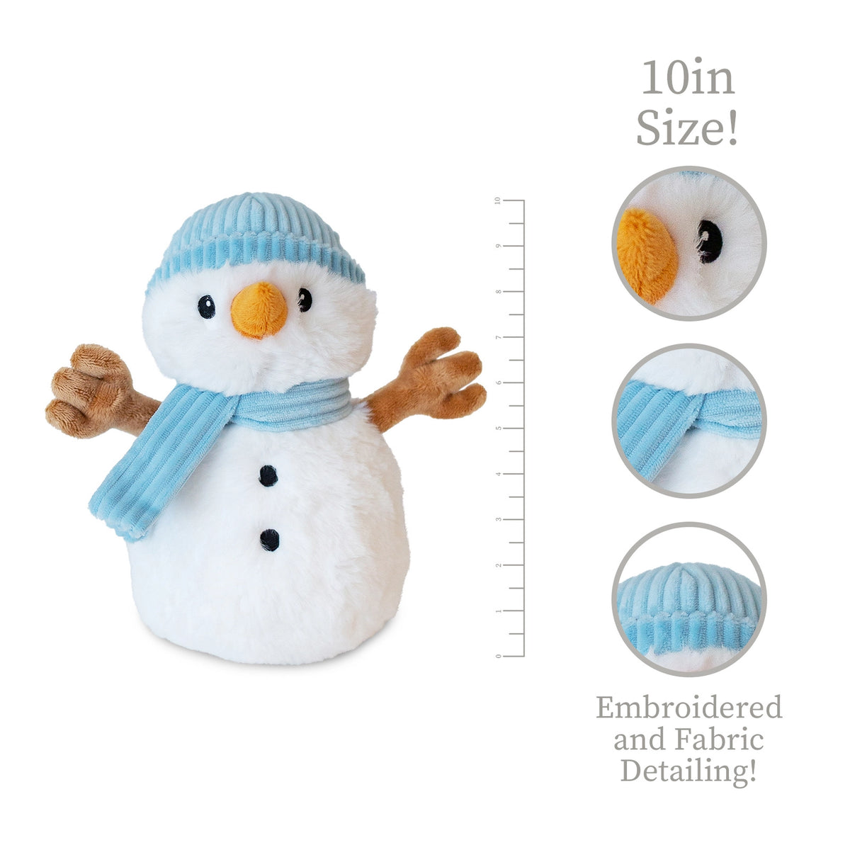 Beverly Hills Teddy Bear Company Worlds Softest Plush Flurry Snowman