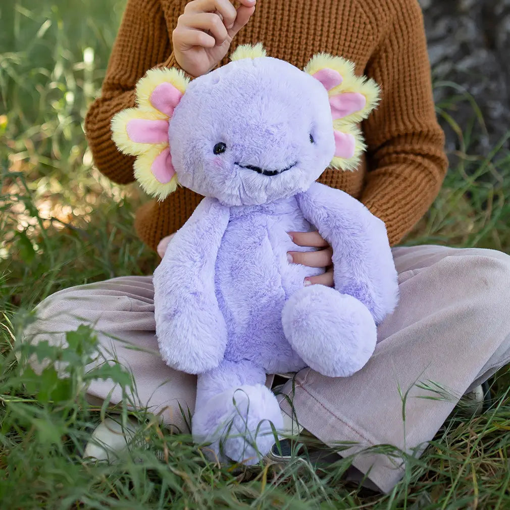 Beverly Hills Teddy Bear Company World Softest Plush Lushee 16 Inch - Lilac Axolotl