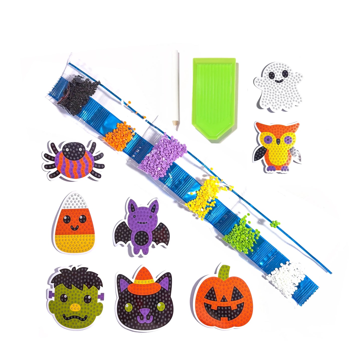 OOLY Mini Razzle Dazzle Diy Gem Sticker Kit - Spooky Fun