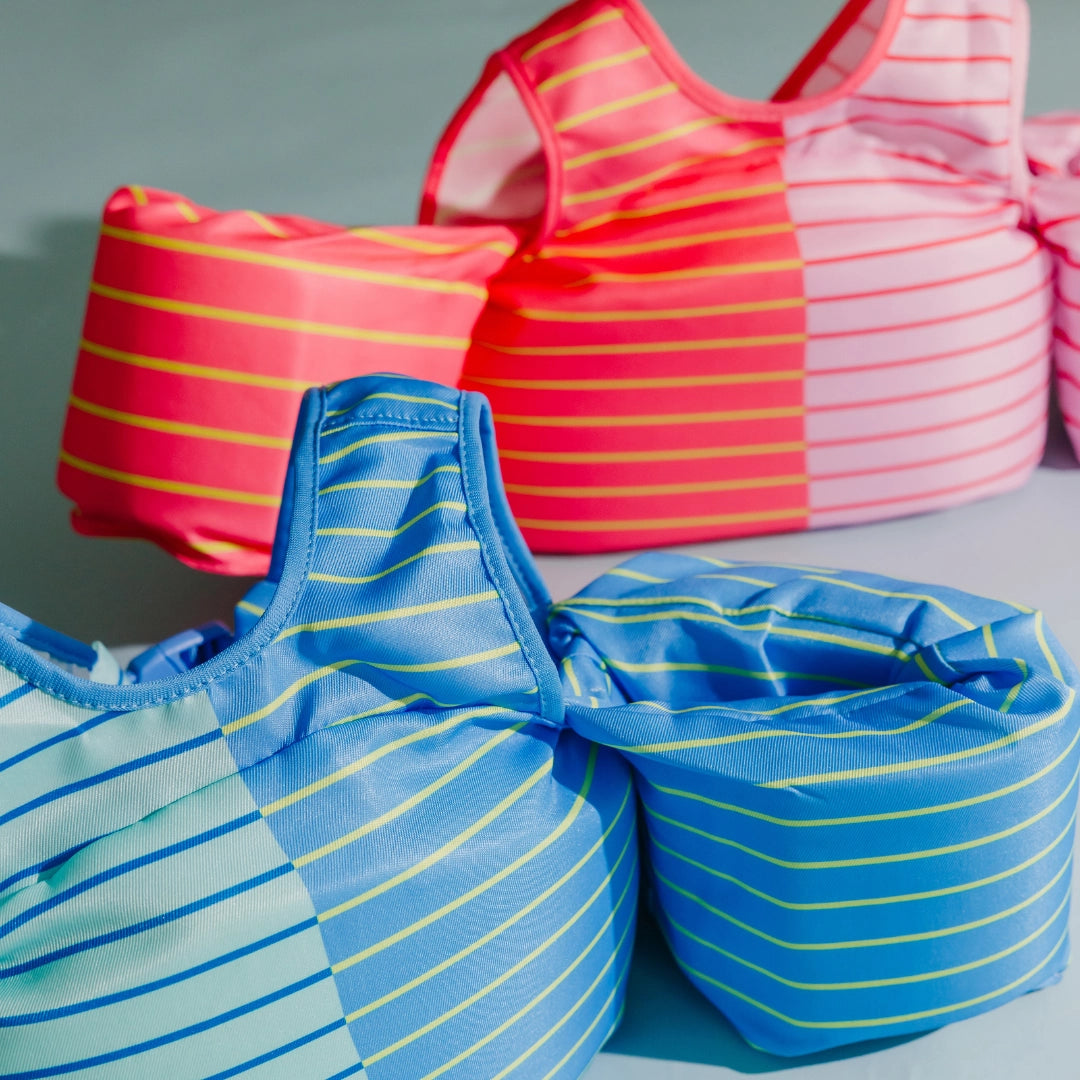 Drip Floats Blue Lemonade Stripe Kids Float