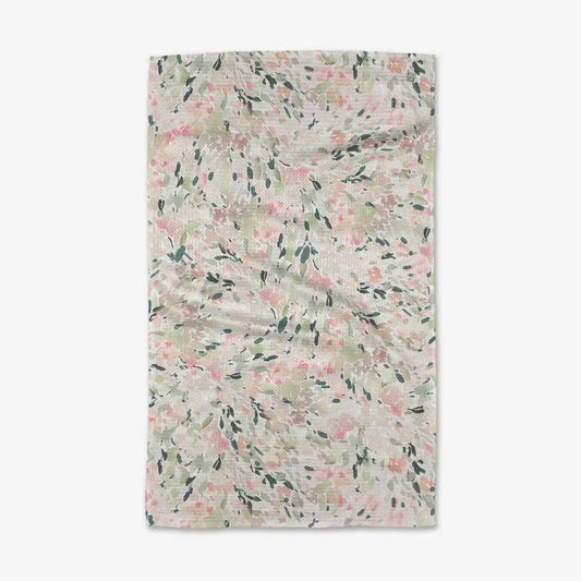 Geometry Blossoms Tea Towel