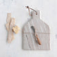 Creative Co-op Marble Cheese Cutting Board with Canape Knife
