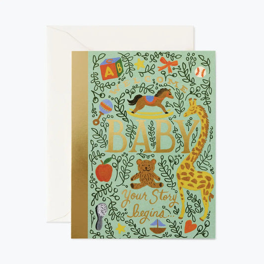 Rifle Paper Co Storybook Baby Card