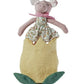 Creative Co op Plush Animal in a Flower Pocket