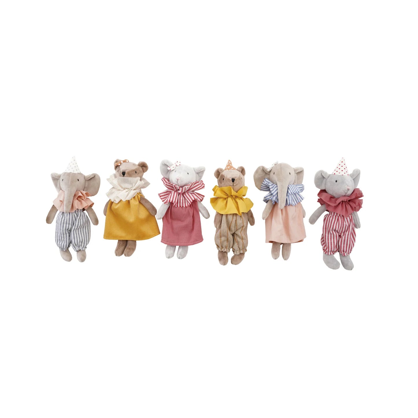 Creative Co op Plush Animal in Ruff Collar