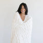 Saranoni Double Ruched Faux Fur Throw Blankets
