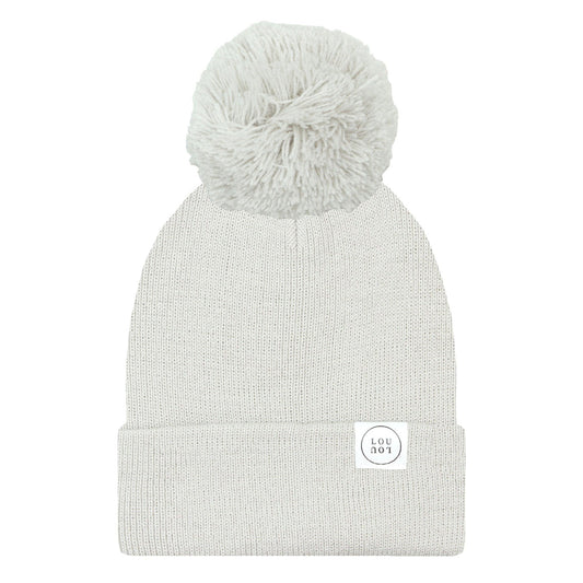 Lou Lou and Company Beanie with Pom - Cloud Grey