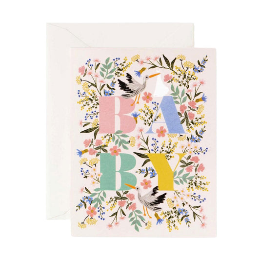Rifle Paper Co Mayfair Baby Card