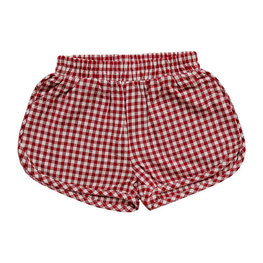 Mebie Baby Red Gingham Shorts