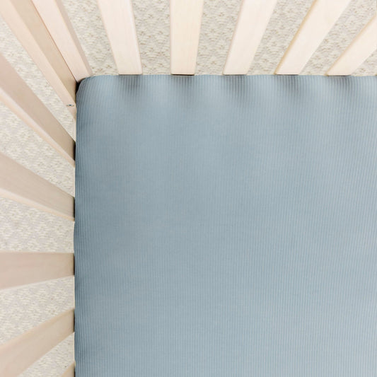 Lou Lou and Company Ribbed Crib Sheet - Ford