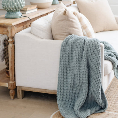 Saranoni Waffle Knit Toddler Blanket - Elm