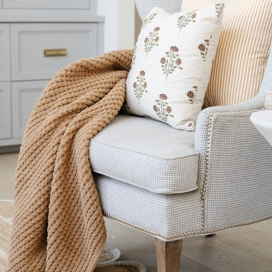 Saranoni Waffle Knit Throw Blanket - Allspice