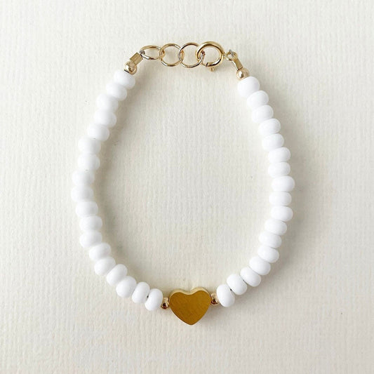 LittleLundsCo Baby Bracelet - Heart of Gold