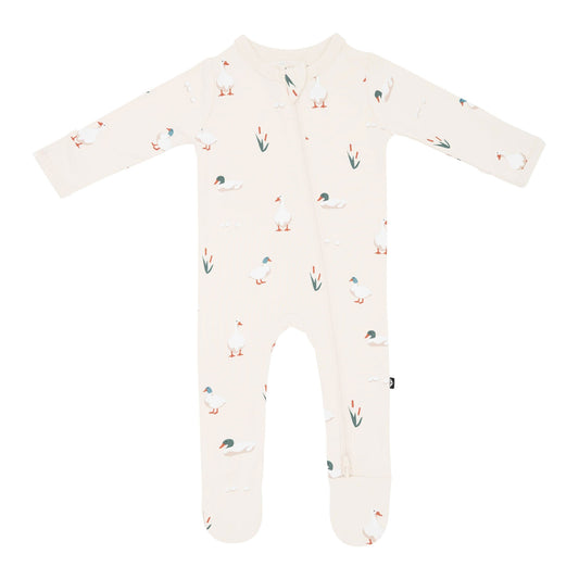 Kyte BABY Zippered Footie - Duck
