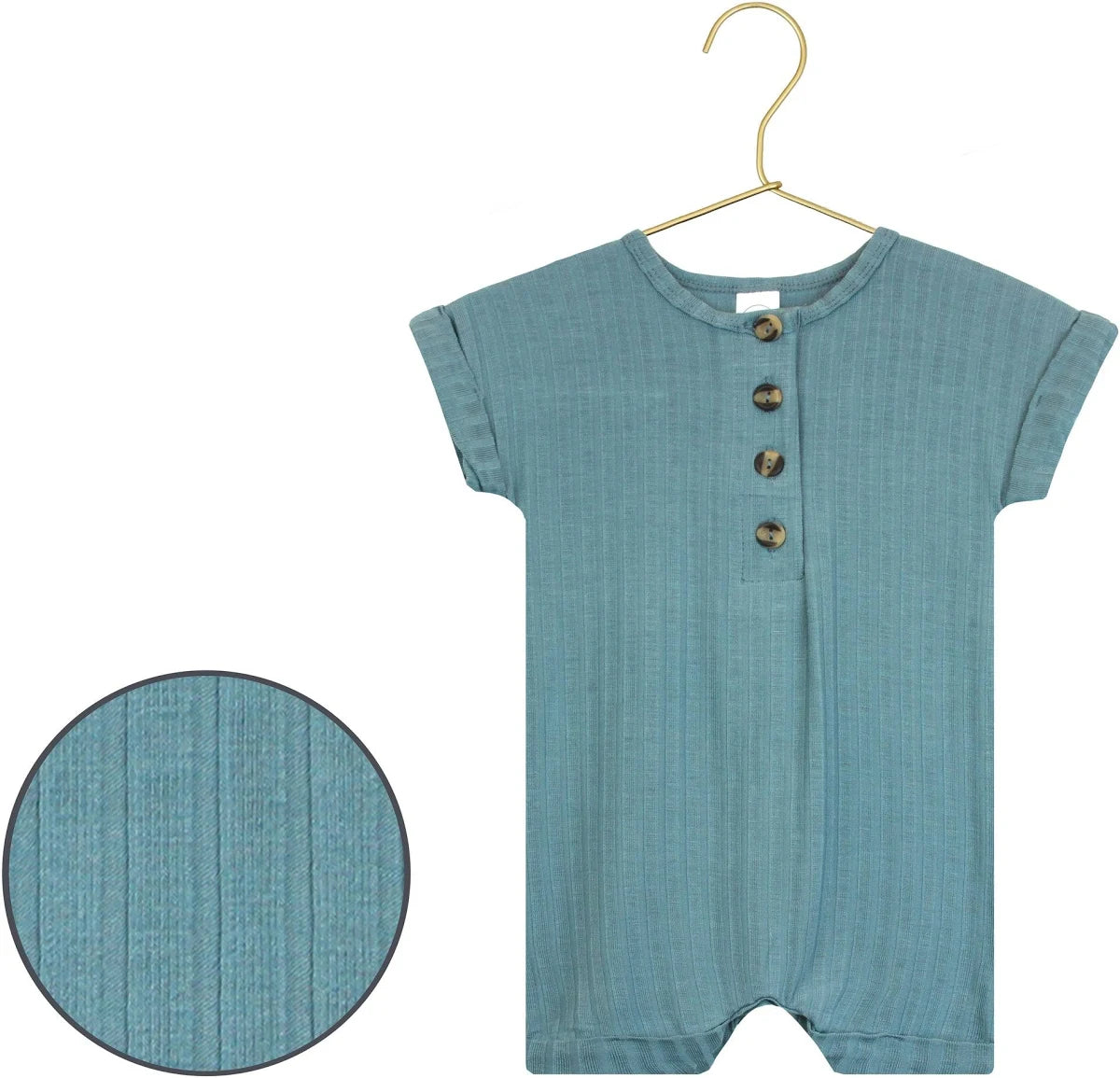 Lou Lou and Company Ribbed Romper - Duke