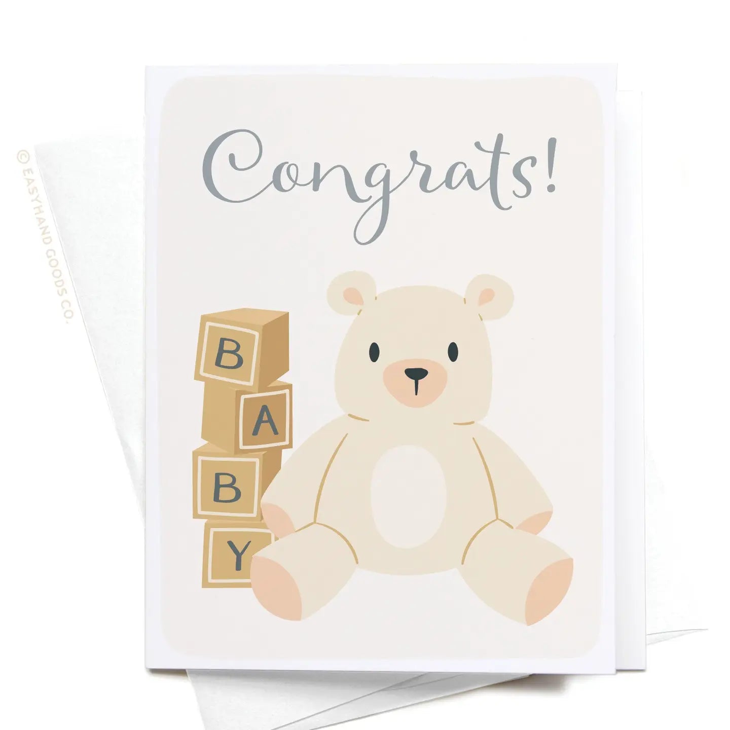 Easyhand Goods Congrats Teddy Bear Greeting Card