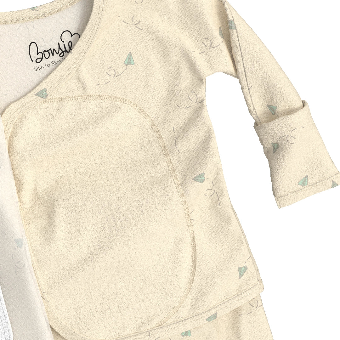 Bonsie Skin to Skin Babywear Footie - Flight Crew