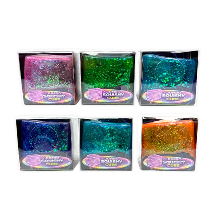 Novelty Brands Fun Doh Jumbo Squishy Cube - 1 Pc Random Variety