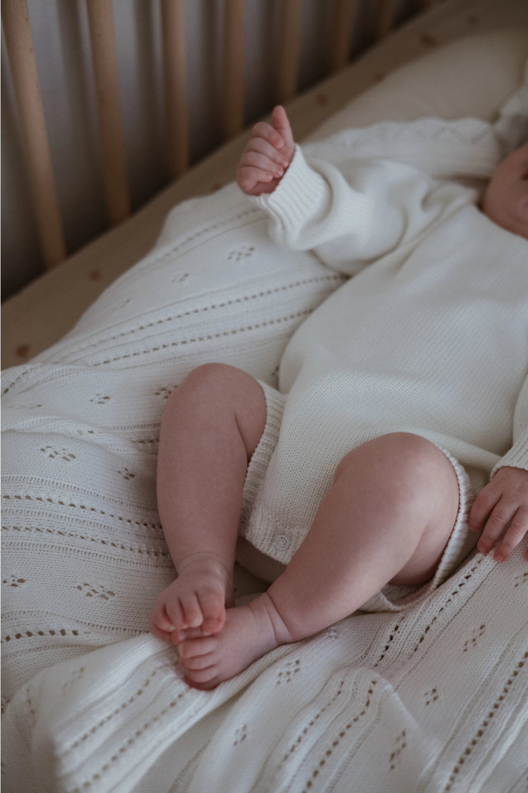 Luna and Luca Essential Knit Romper - White