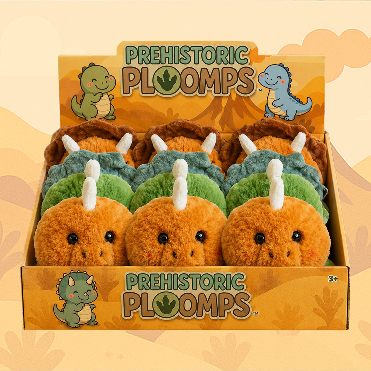 Beverly Hills Teddy Bear Company Prehistoric Ploomps Plushee Collection – Assortment