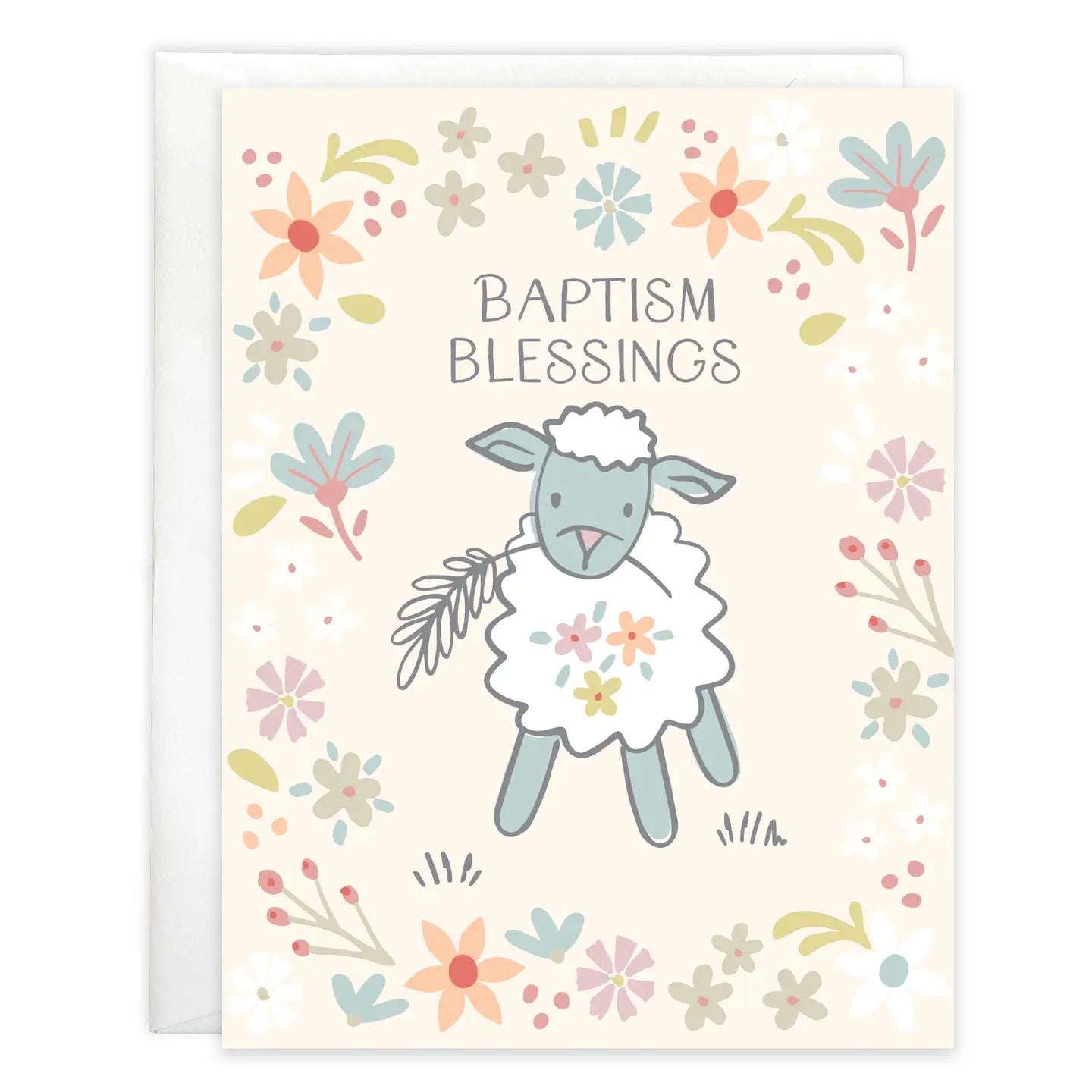 Gina B Designs With Scripture Religious Greeting Card - Sweet Little Lambs
