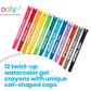OOLY Cat Parade Twist-Up Watercolor Gel Crayons - Set of 12