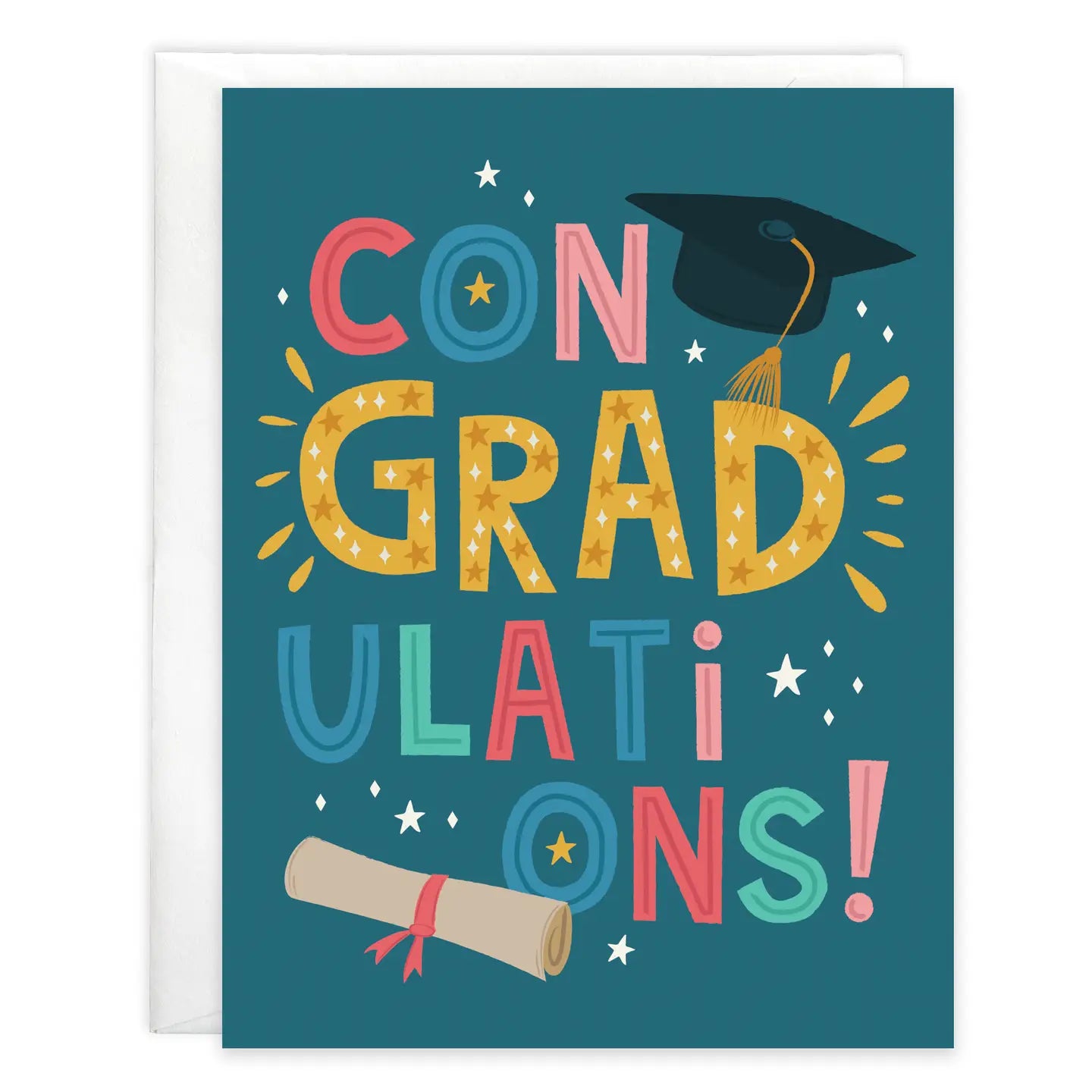 Gina B Designs Graduation Greeting Card - Grad on Navy