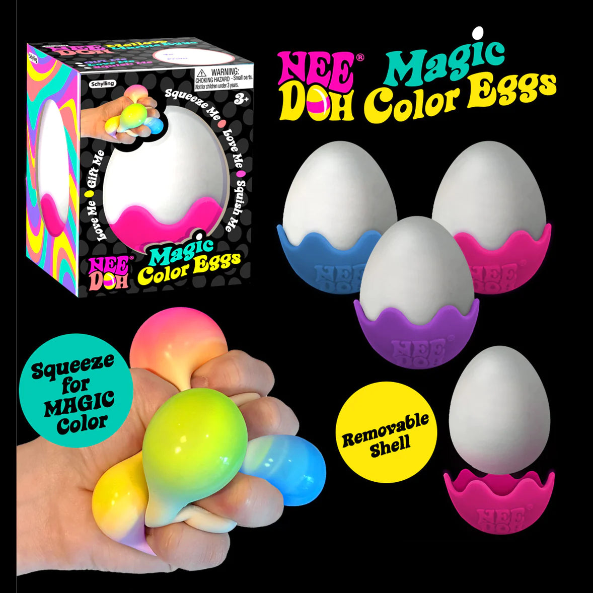 NeeDoh Magic Color Egg - SCHY