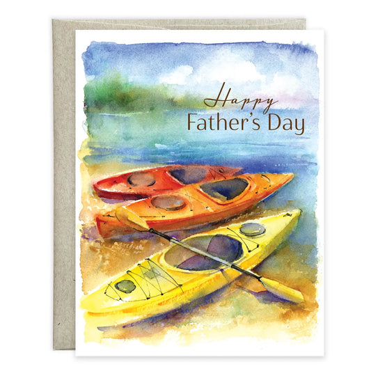 Gina B Designs Father's Day Greeting Card - Kayaks