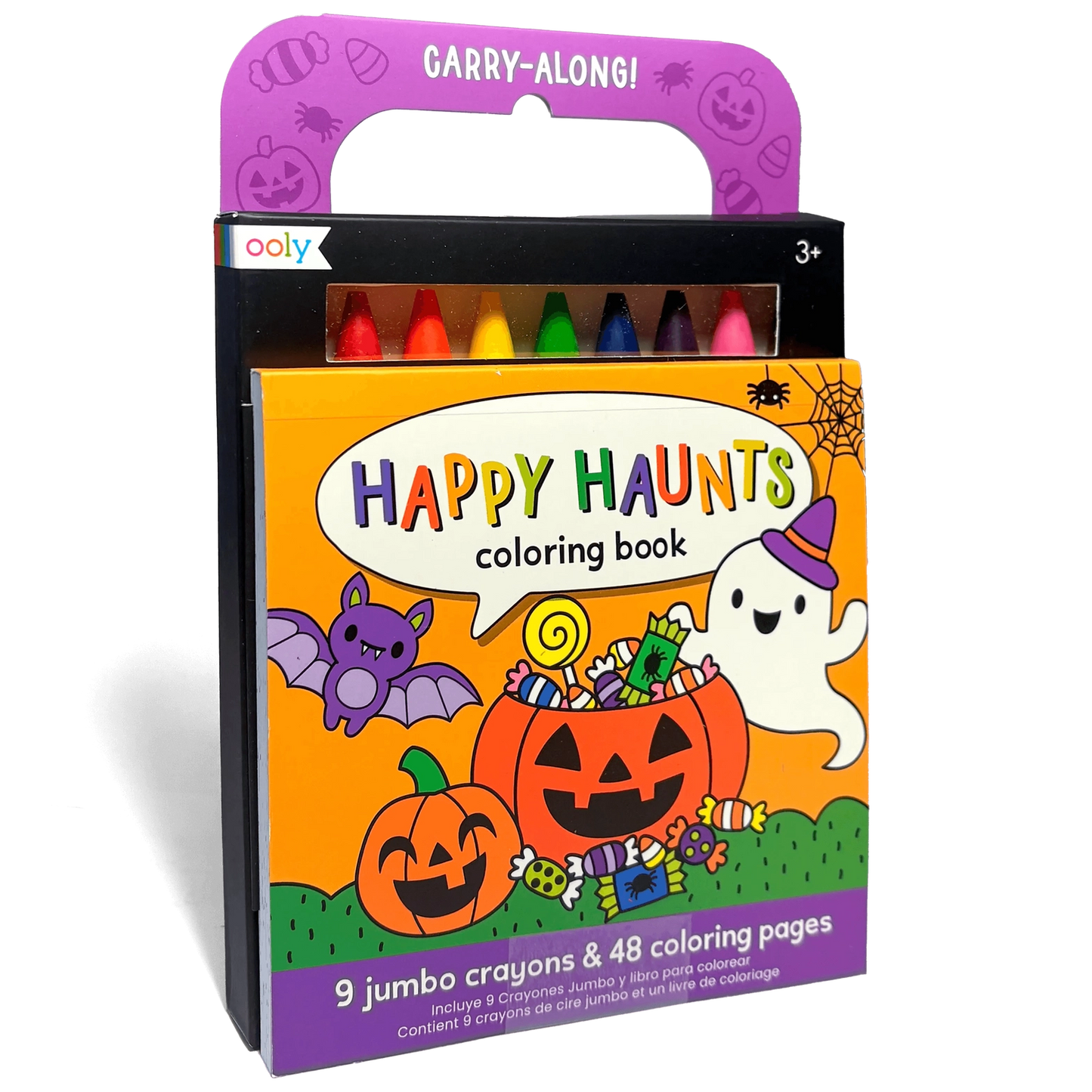 OOLY Carry-Along Coloring Book Set - Happy Haunts