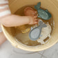 Mushie Whale Bath Stackers - Retro