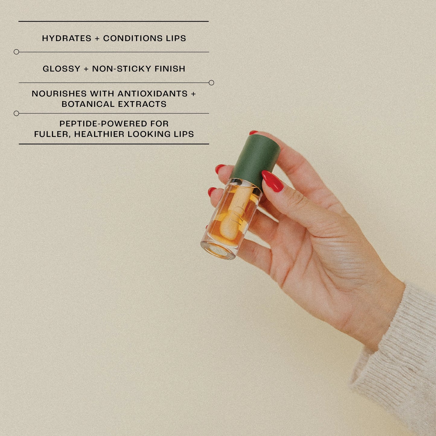 The Daily Essentials Co Golden Hour Lip Oil -Non-sticky Lip Gloss