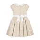 Hope and Henry Linen Dress with Peter Pan Collar - Sandy Floral