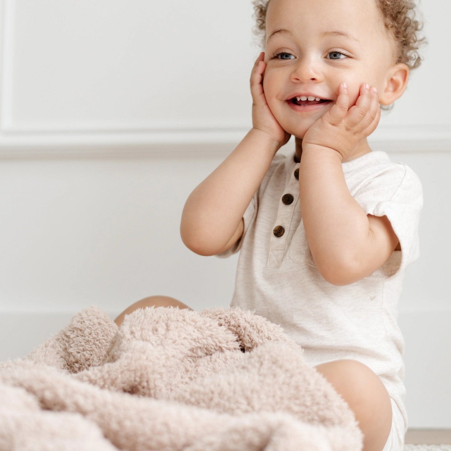 Saranoni Receiving Bamboni Blanket - Birch