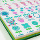 My Fair Mahjong Crystal Confetti Mahjong with a Sprinkle of Color - Lemon-Lime