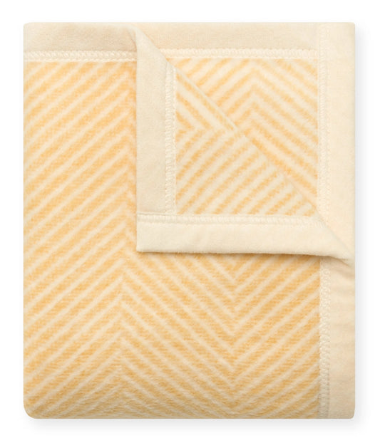 ChappyWrap Harborview Herringbone Butter Yellow Mini Blanket