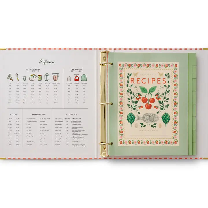 Rifle Paper Co Cherry Farm Recipe Binder