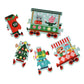 Chronicle Books Christmas Train Shaped Floor Puzzle