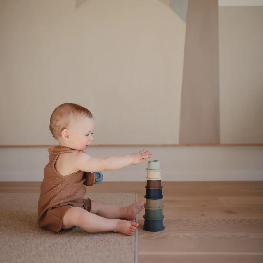 Mushie Stacking Cups Toy - Forest
